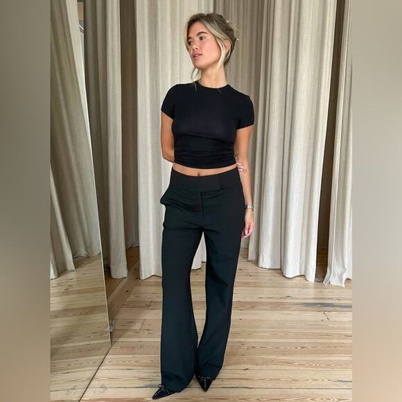 New Djerf Avenue Day to Day Pants Trousers in Black Women’s size Extra Small XS - Picture 1 of 5